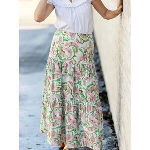 CK Bradley Tiered Peasant Maxi Skirt Sz. M